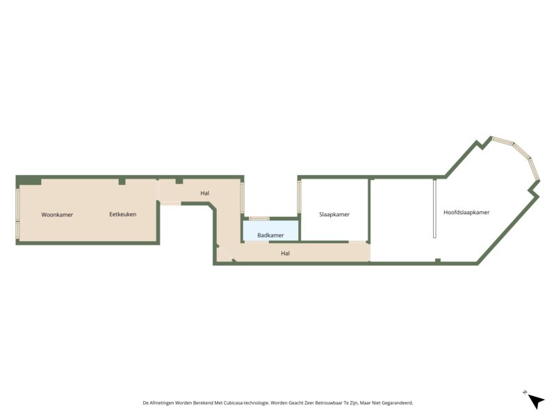 Gelijkvloersappartement op de zeedijk te Wenduine